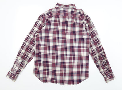 Old Navy Mens Red Plaid   Button-Up Size S