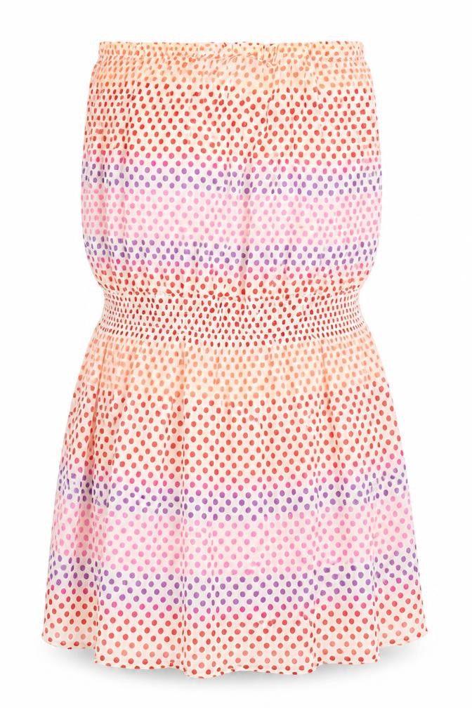 Topshop Womens Ivory Polka Dot  Bodycon  Size M