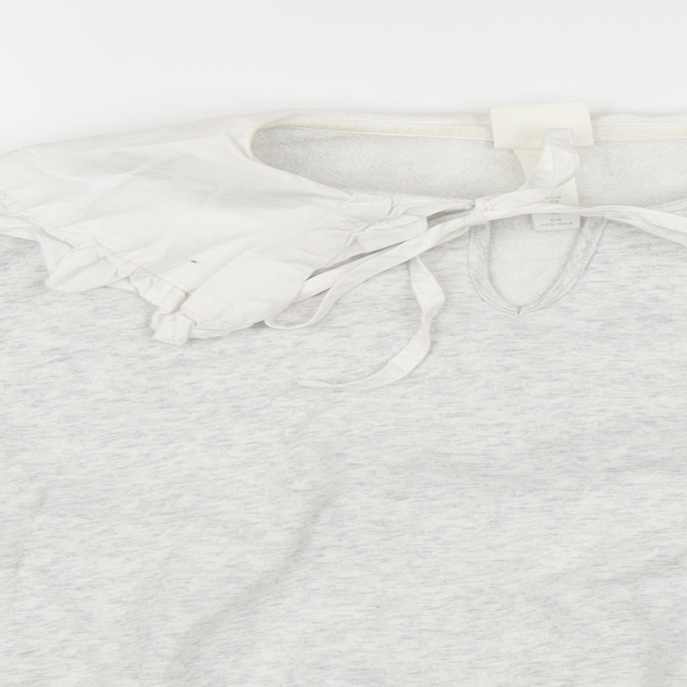 H&M Womens Grey   Henley Jumper Size XS