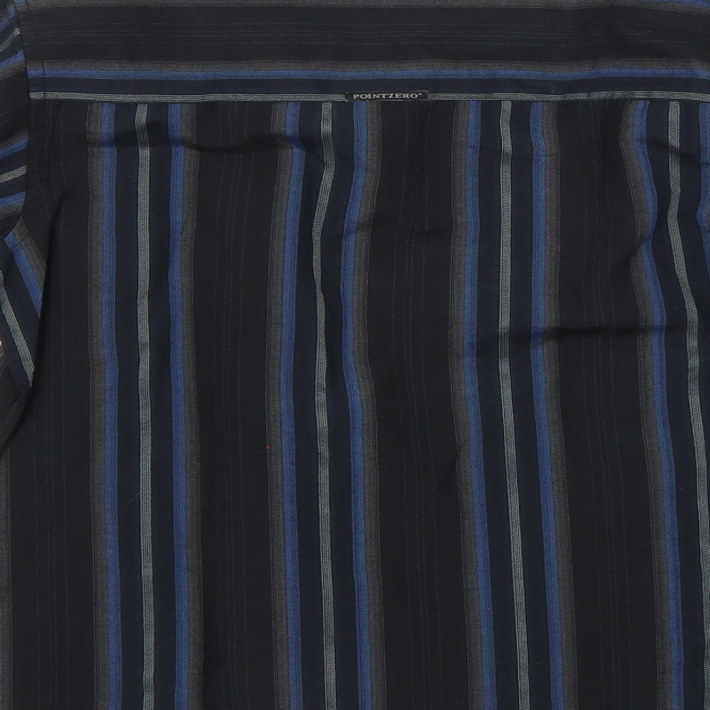 Point Zero Boys Black Striped  Basic Button-Up Size 6 Years