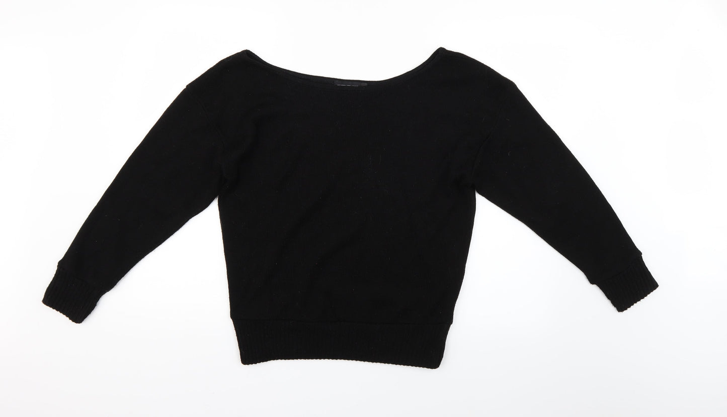PRETTYLITTLETHING Womens Black   Pullover Jumper Size S