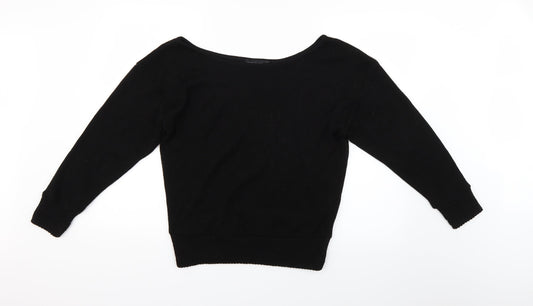 PRETTYLITTLETHING Womens Black   Pullover Jumper Size S