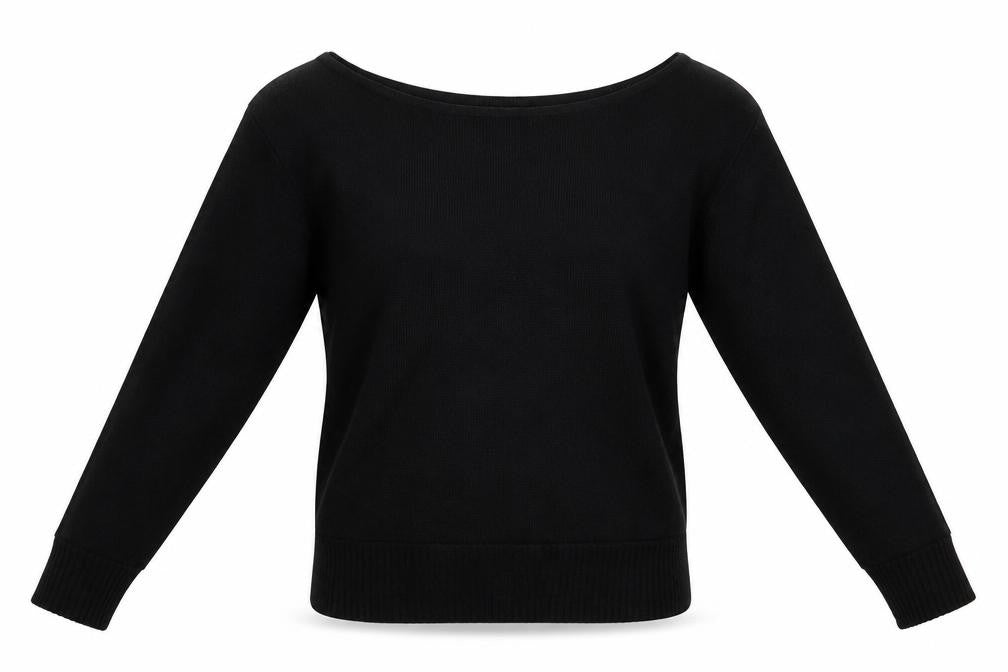 PRETTYLITTLETHING Womens Black   Pullover Jumper Size S