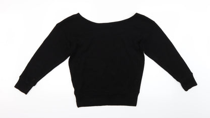 PRETTYLITTLETHING Womens Black   Pullover Jumper Size S