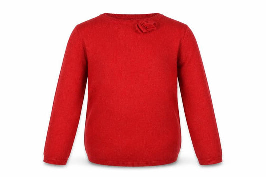 H&M Girls Red   Pullover Jumper Size 5-6 Years