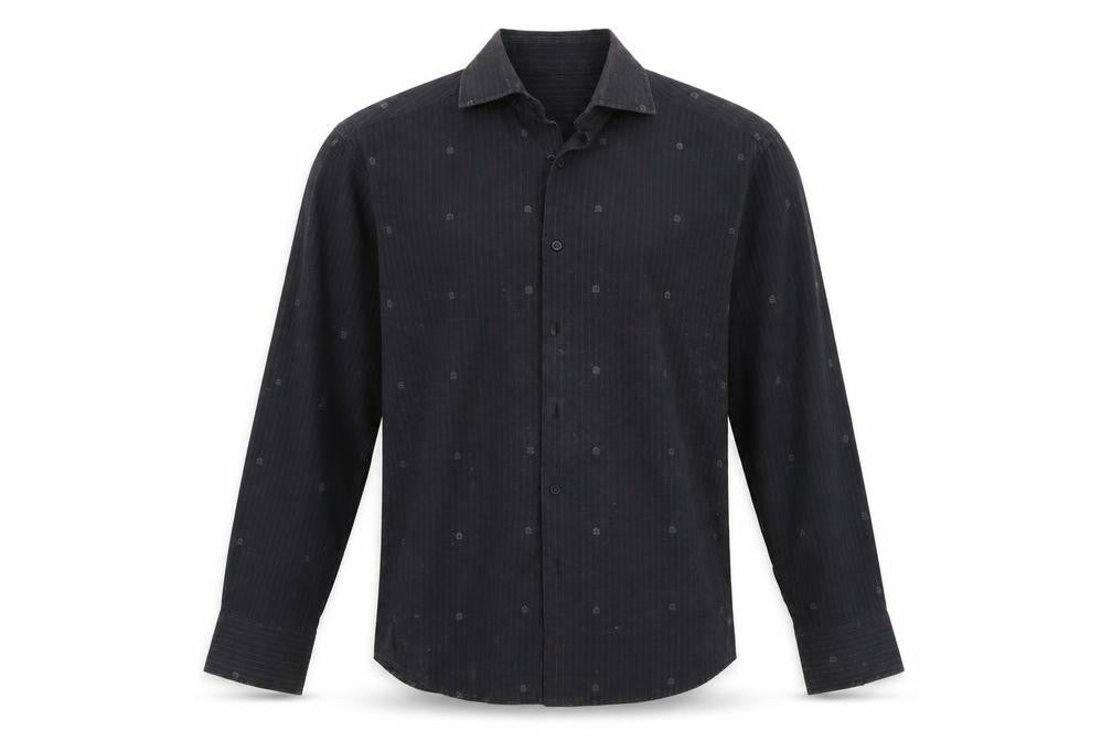 Fashion Union Mens Black    Button-Up Size M