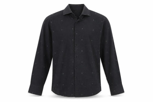 Fashion Union Mens Black    Button-Up Size M