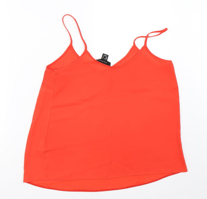 Back view of Atmosphere women’s red camisole blouse, size UK 10