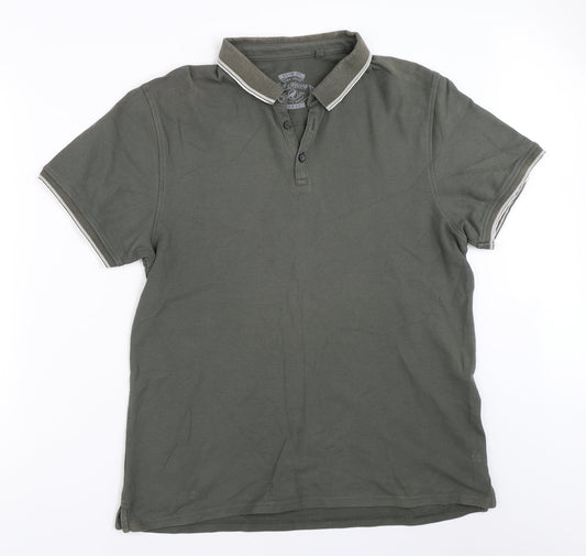 Red Herring Mens Green    Polo Size L