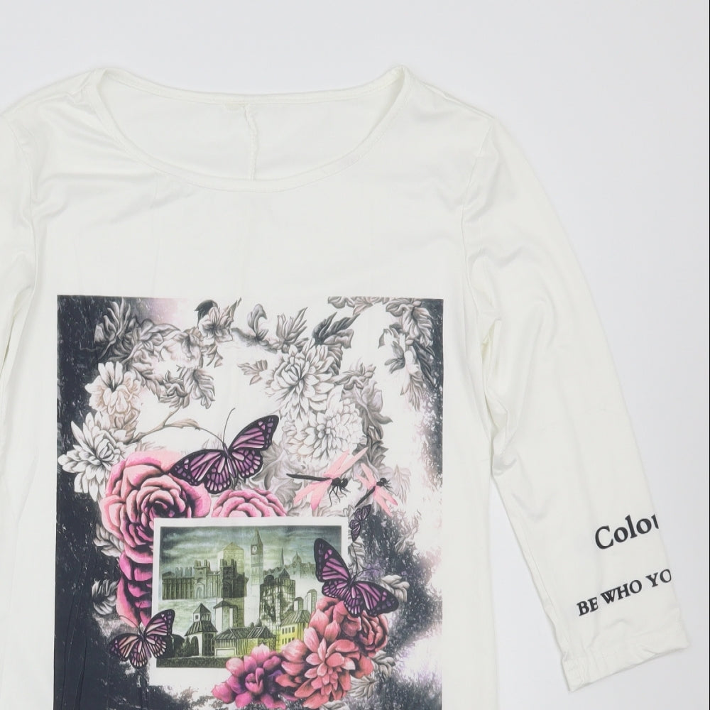 Preworn Womens White   Basic T-Shirt Size M