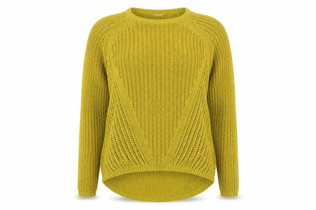 H&M Womens Yellow   Pullover Jumper Size M