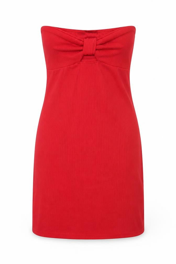 PRETTYLITTLETHING Womens Red  Rayon A-Line  Size 12