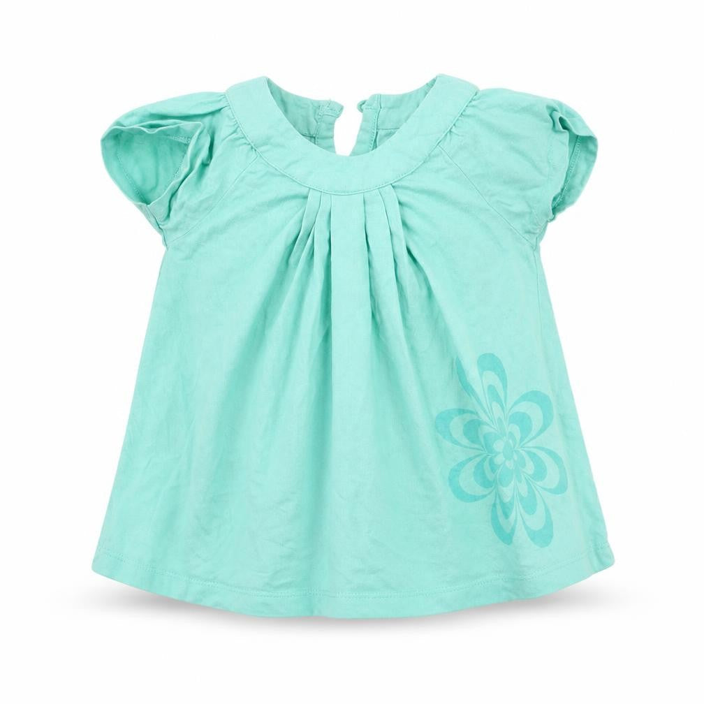 Little Spirit Baby Green Floral  A-Line  Size 9-12 Months