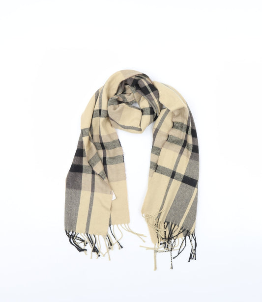 Preworn Womens Brown Plaid   Scarf