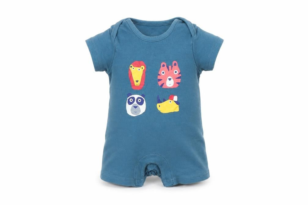 m&s Baby Blue   Babygrow One-Piece Size 3-6 Months  - Animal