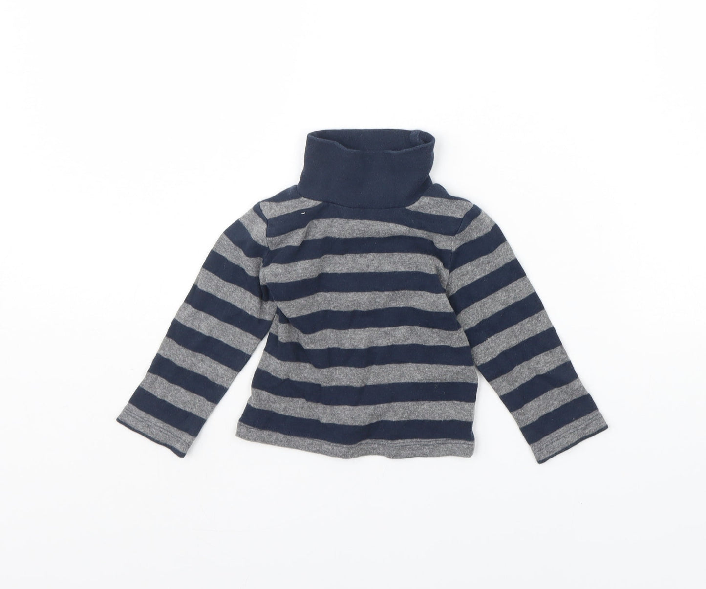 Mini Rebel Baby Blue Striped  Pullover Jumper Size 9-12 Months