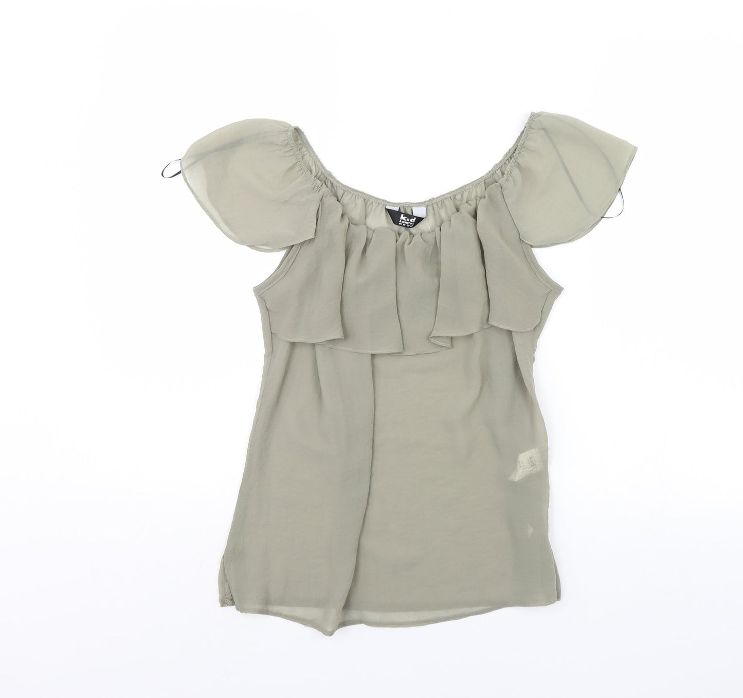 K&D Womens Green   Basic Blouse Size 10