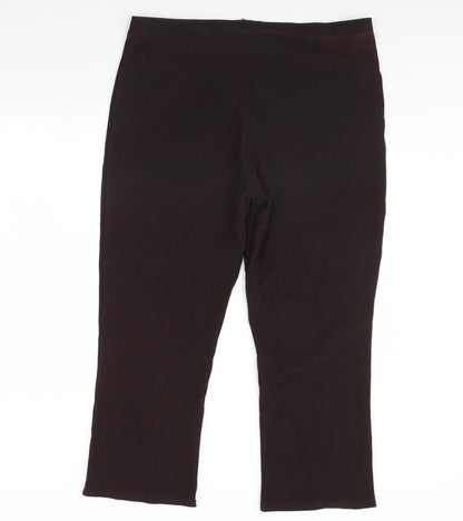 Preworn Womens Brown   Trousers  Size 22 L30 in