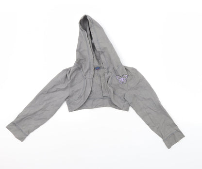 Front view of Tu girls’ grey jacket, size 9, years