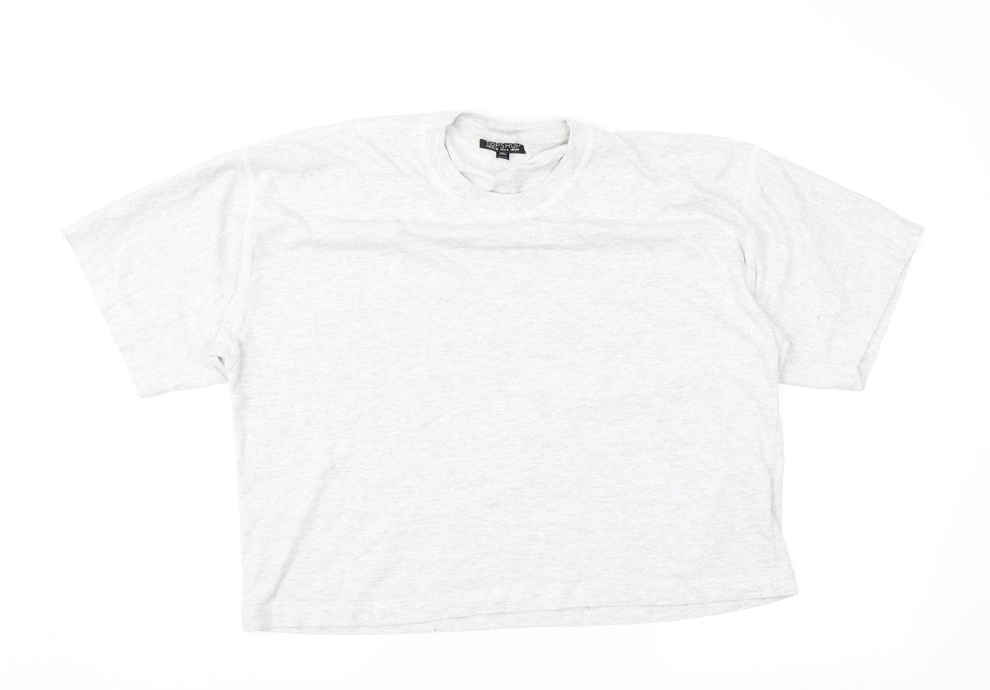 Topshop Womens Grey   Basic T-Shirt Size S