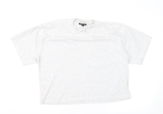 Topshop Womens Grey   Basic T-Shirt Size S