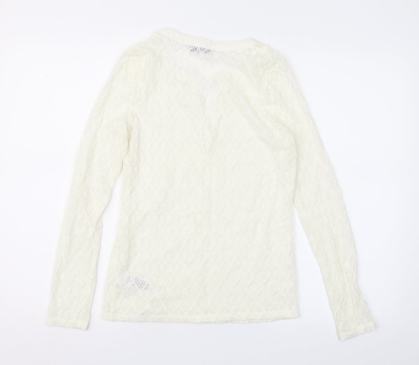 Per Una Womens Ivory  Lace Basic Blouse Size 10