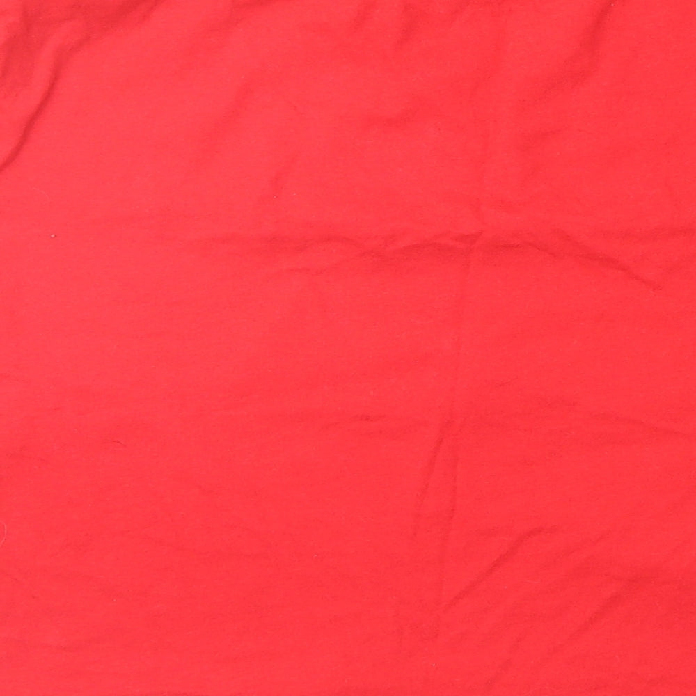 Glamorous Womens Red   Cropped T-Shirt Size M