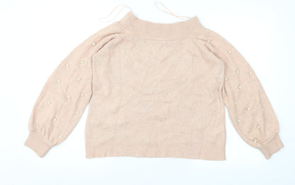 Next Womens Pink   Pullover Jumper Size 8