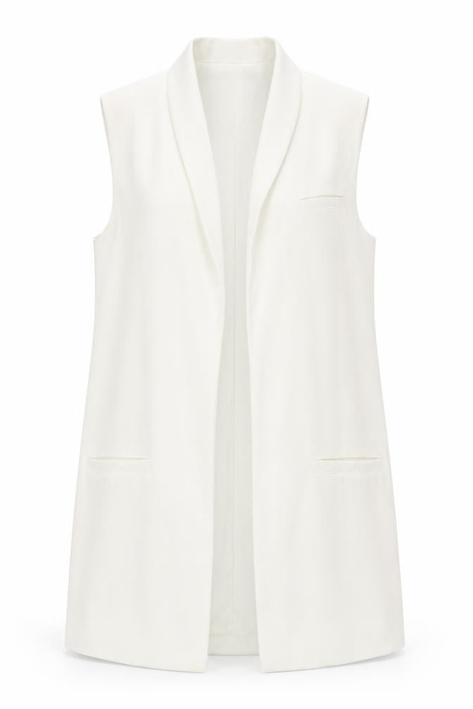 Missguided Womens White   Jacket Waistcoat Size 6