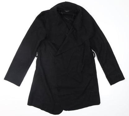 Quiz Womens Black   Overcoat Coat Size S