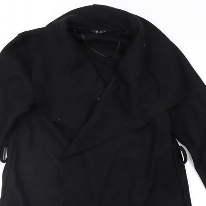 Quiz Womens Black   Overcoat Coat Size S