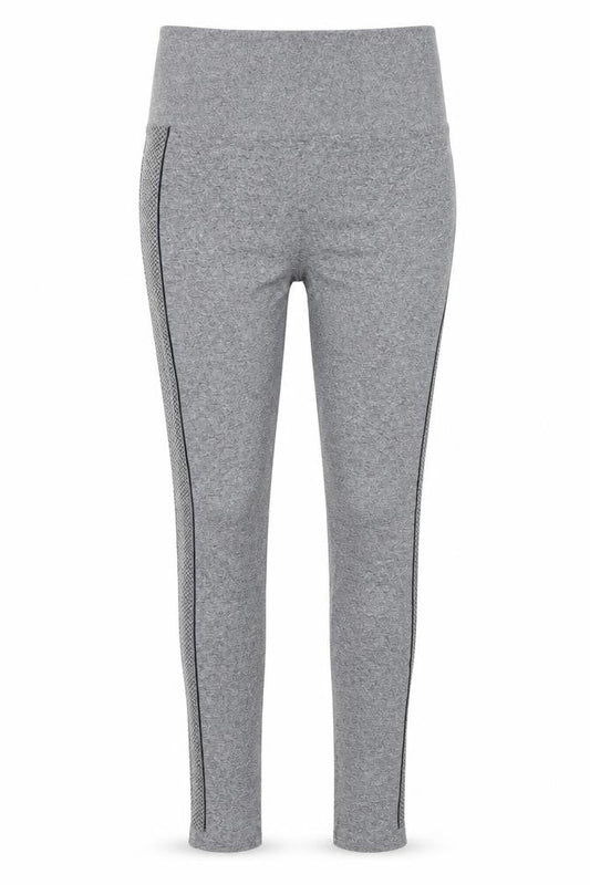 Pure Simple Womens Grey Geometric  Compression Leggings Size S L26 in