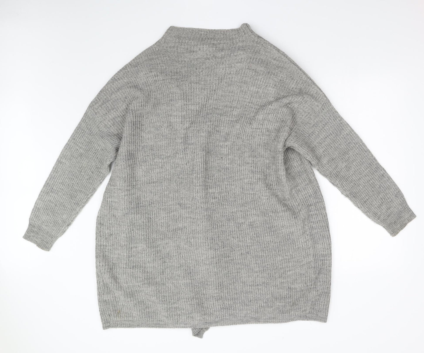 Noisy may Womens Grey  Knit Cardigan Jumper Size L