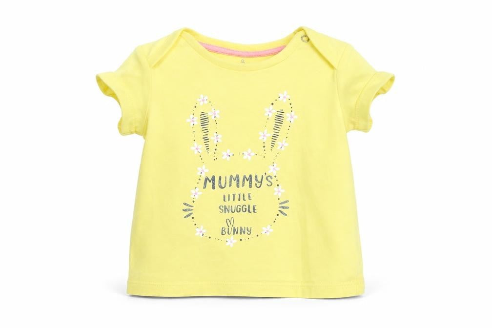Fred & Flo Baby Yellow   Basic T-Shirt Size 0-3 Months