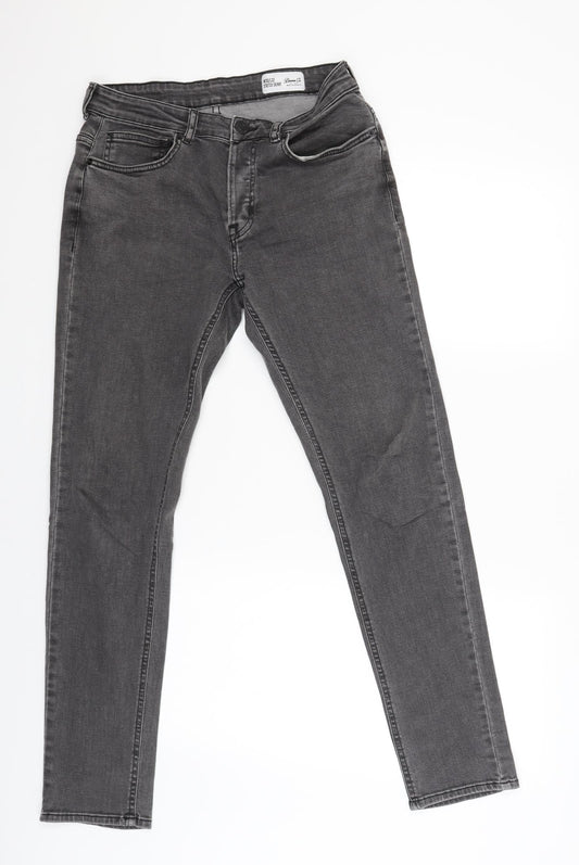 Denim & Co. Womens Grey   Straight Jeans Size 30 L31 in