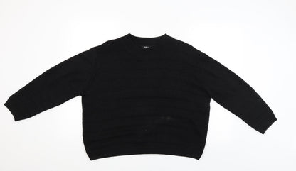 Pep&Co Womens Black   Pullover Jumper Size 14