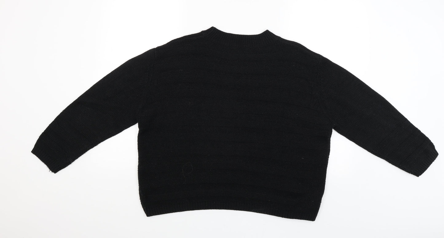 Pep&Co Womens Black   Pullover Jumper Size 14