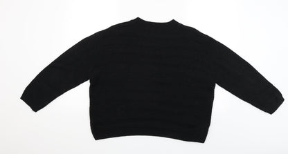 Pep&Co Womens Black   Pullover Jumper Size 14