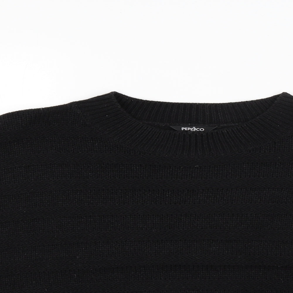 Pep&Co Womens Black   Pullover Jumper Size 14