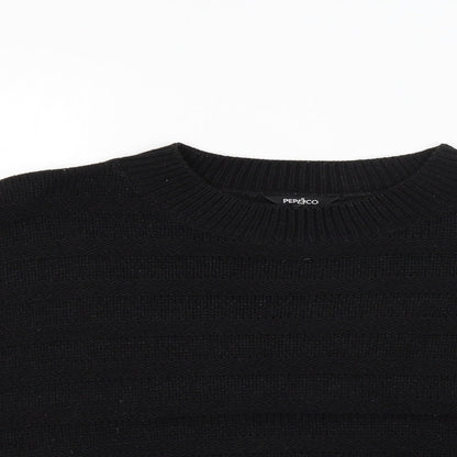 Pep&Co Womens Black   Pullover Jumper Size 14