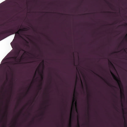 Brand and care label for J women’s red jacket coat, size S