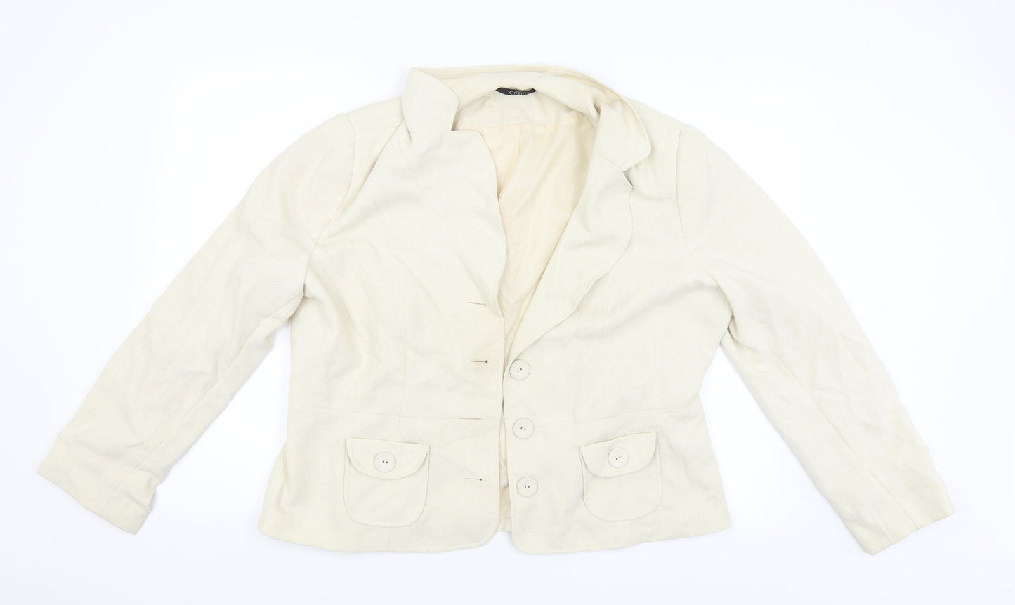 BM Womens Beige   Jacket  Size 18