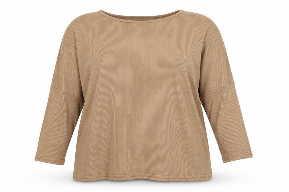 Boohoo Womens Brown   Basic T-Shirt Size 4