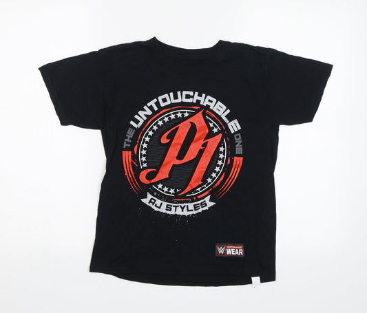 Authentic Wear Boys Black   Basic T-Shirt Size S  - The untouchable one