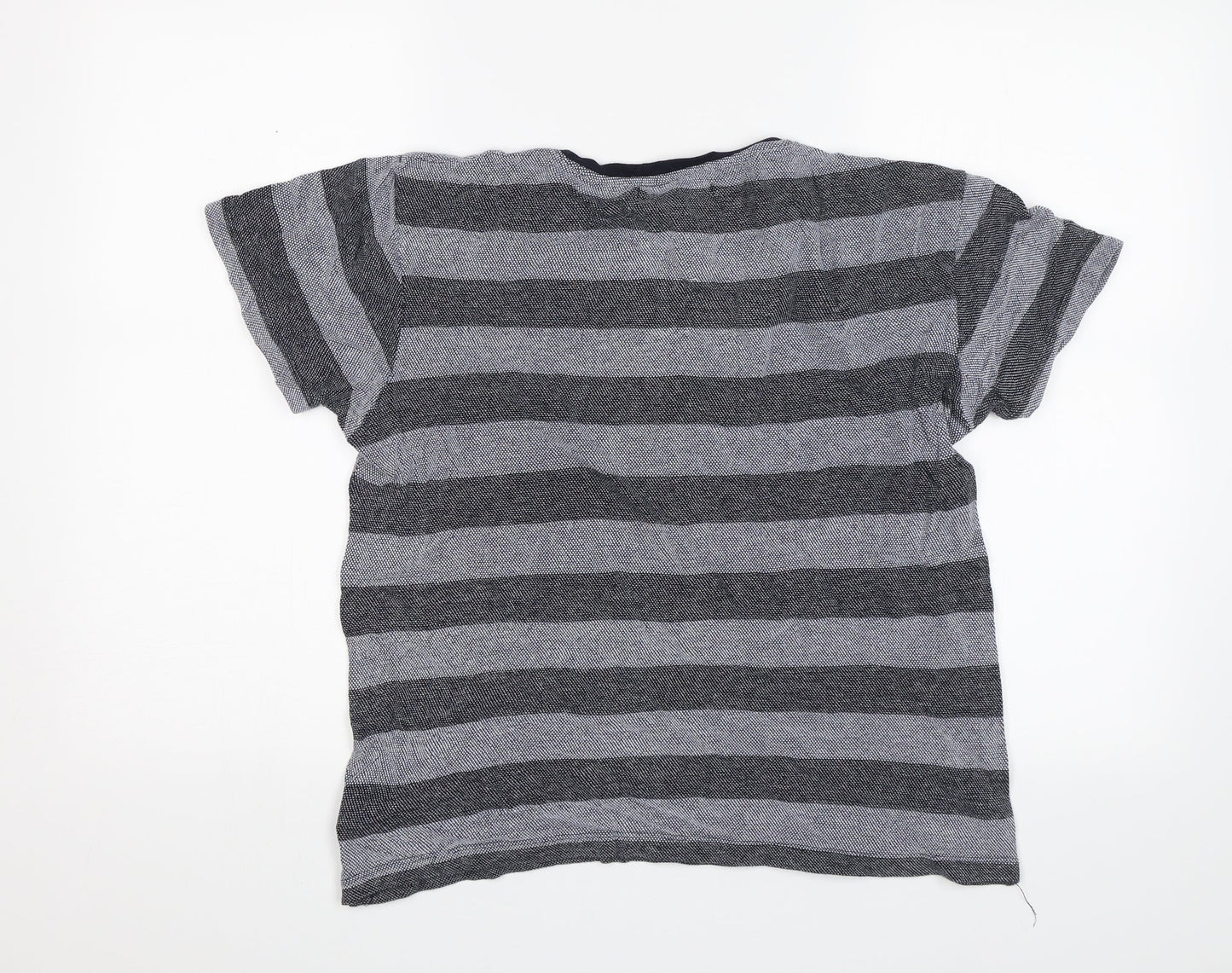 Primark Womens Blue Striped  Basic T-Shirt Size S