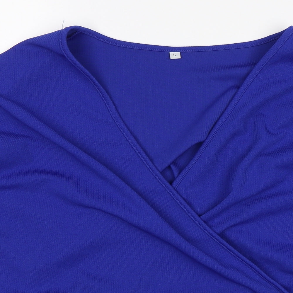 Preworn Womens Blue   Basic Blouse Size L