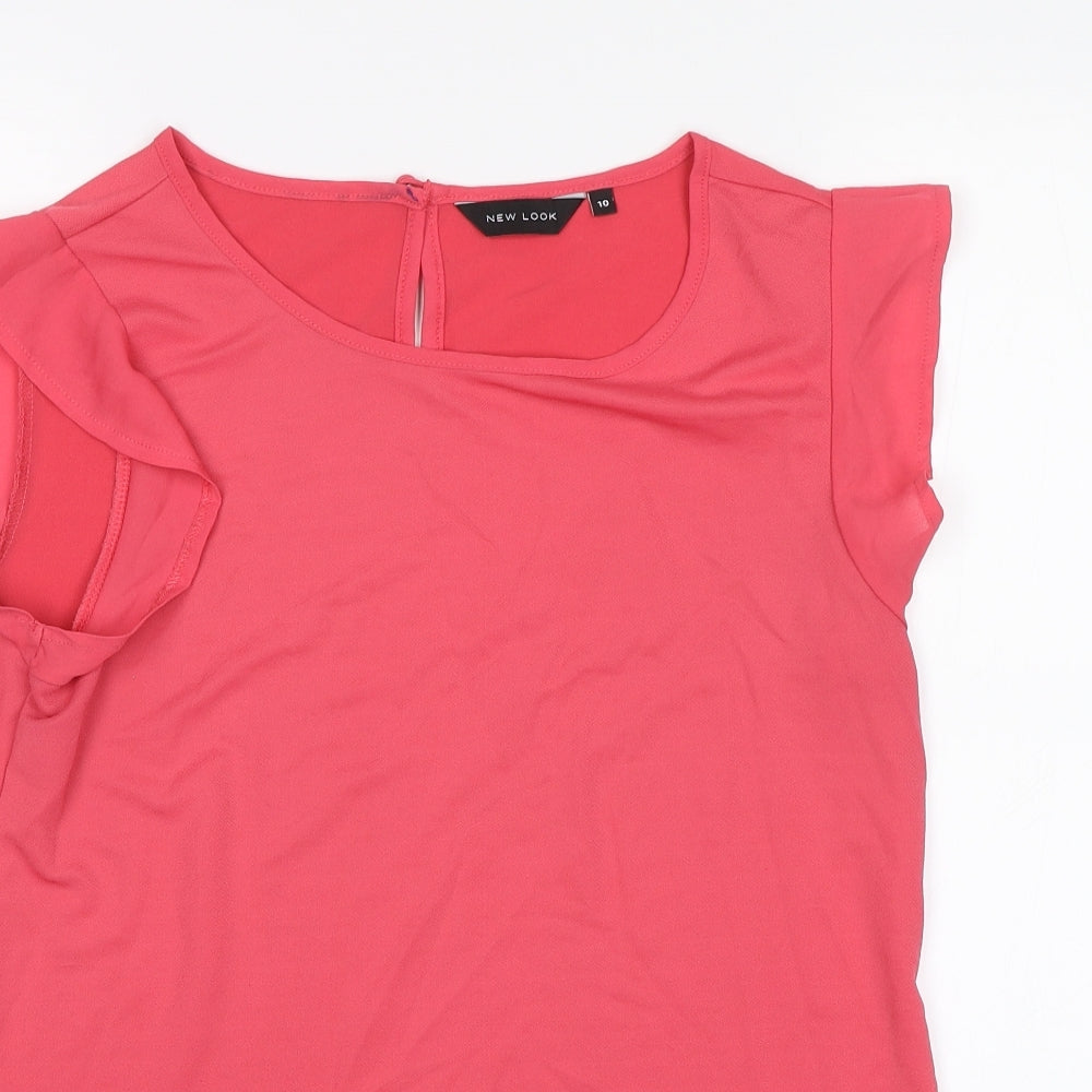 New Look Womens Pink   Basic Blouse Size 10