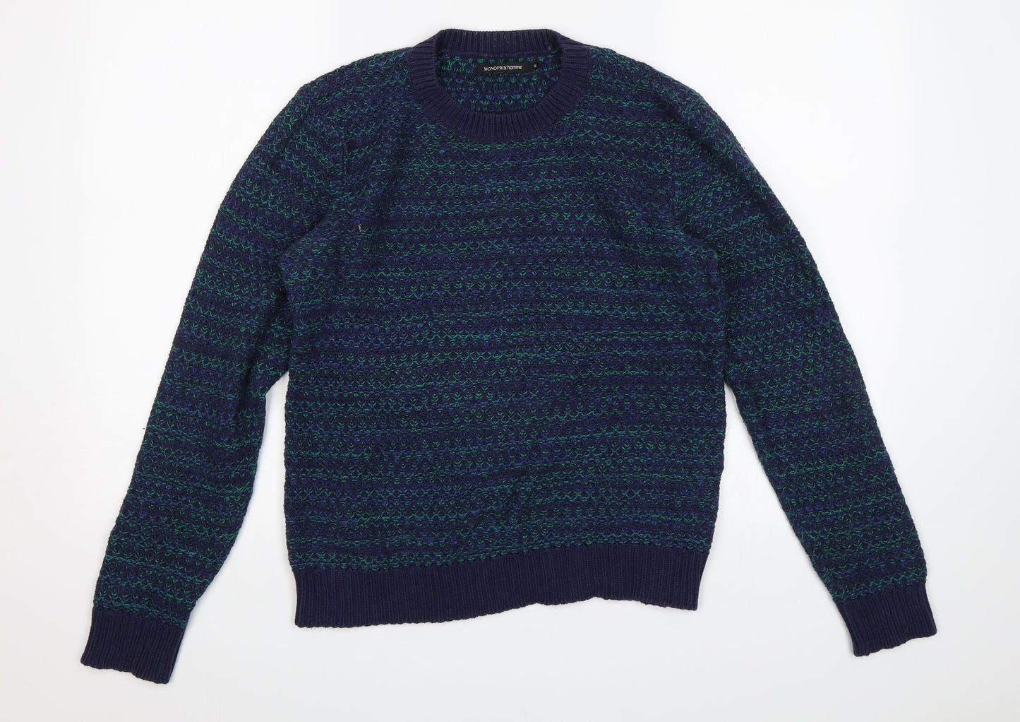 Monoprix Womens Blue   Pullover Jumper Size S