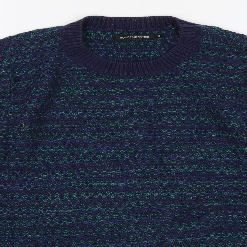 Monoprix Womens Blue   Pullover Jumper Size S