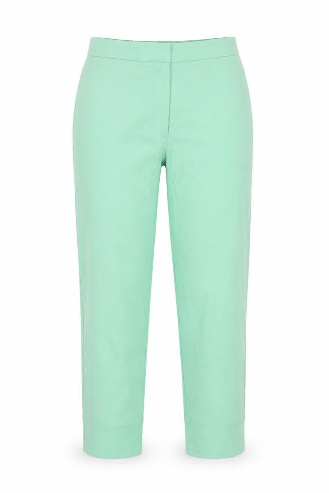 Marks & Spencer Womens Green   Chino Trousers Size 8 L22 in